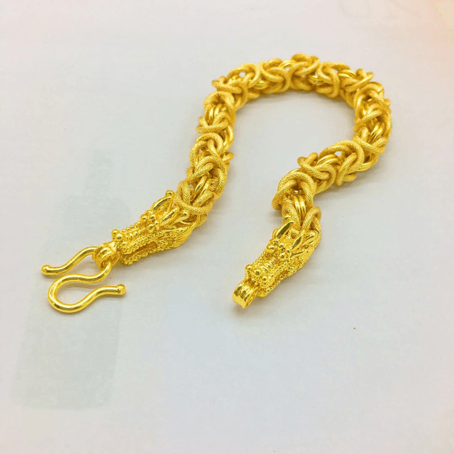 Gold bracelet for men gold plated 24K simulation jewelry bracelet - Bloomjay