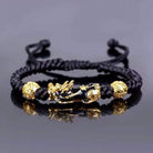 Embrace the spirit of Vietnam with our Sand Gold Brave Bracelet, a unisex piece featuring obsidian for a touch of exotic elegance. - Bloomjay