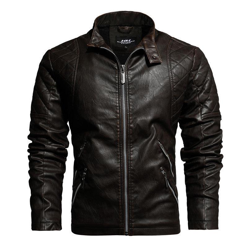 Men's Fashion Trendy Men Autumn And Winter Leather Jackets - Bloomjay