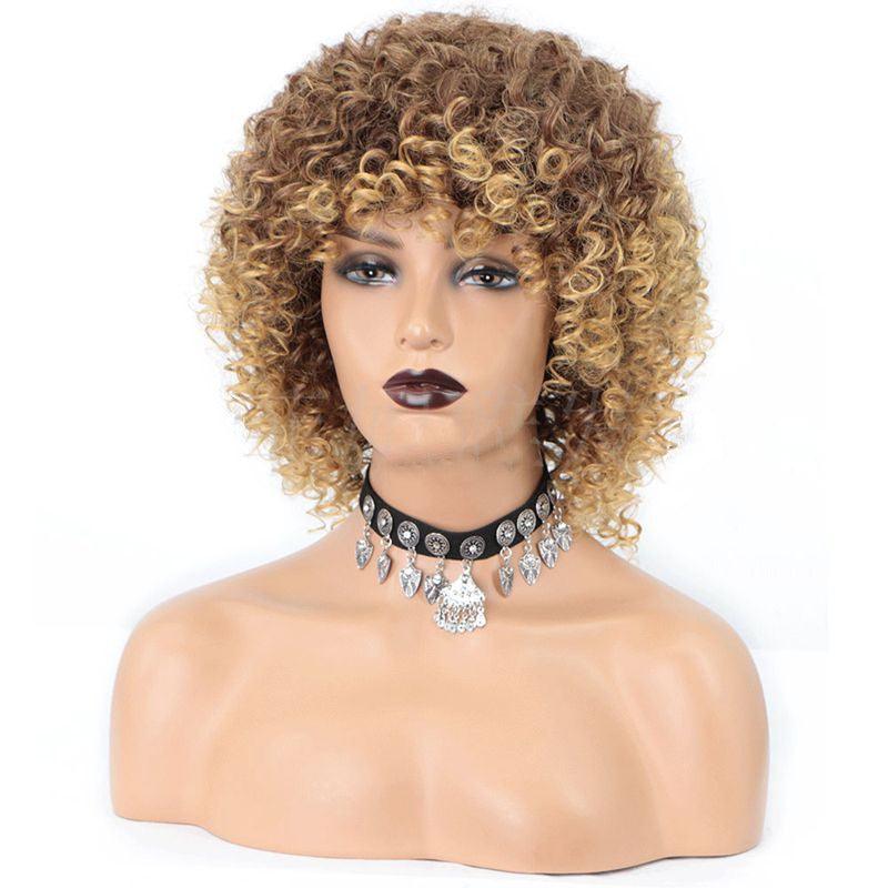 Cross-Border Wigs: Euro-American, Small Curly Ladies Wigs, African Style. Headgear with Explosive Fashion. - Bloomjay