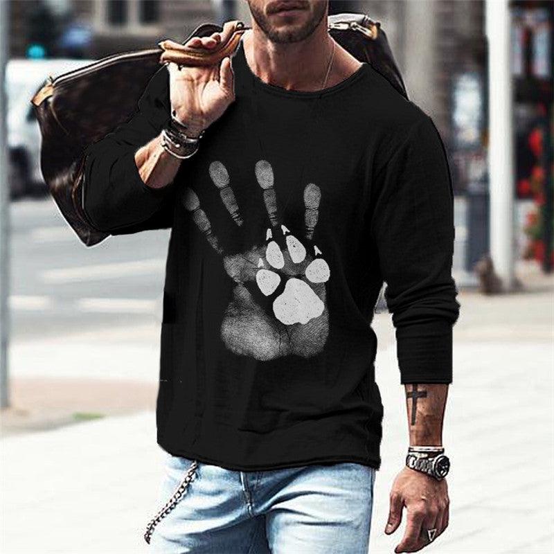 Fashion Loose Clothes Round Neck T-shirt Autumn Clothes - Bloomjay