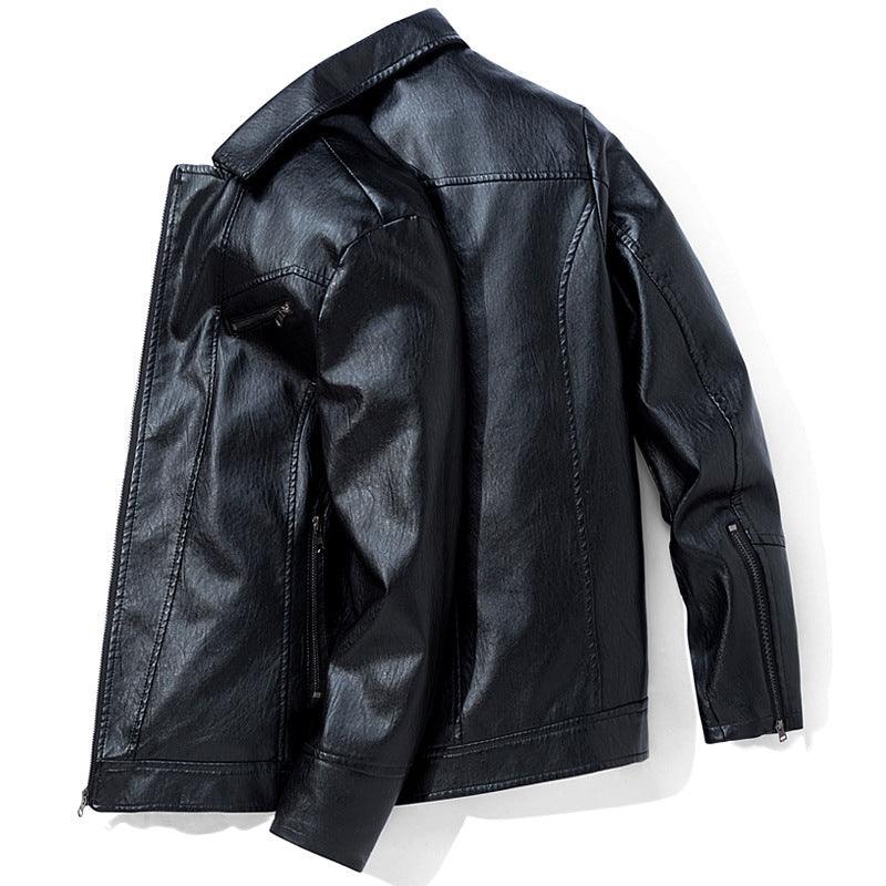 Men's Leather Jackets Leather Suits Thin Washable Leather Jackets - Bloomjay