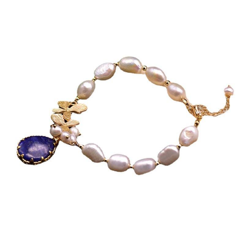 Adorn your wrist with our handmade Baroque Pearl Bracelet, a touch of elegance for women. - Bloomjay