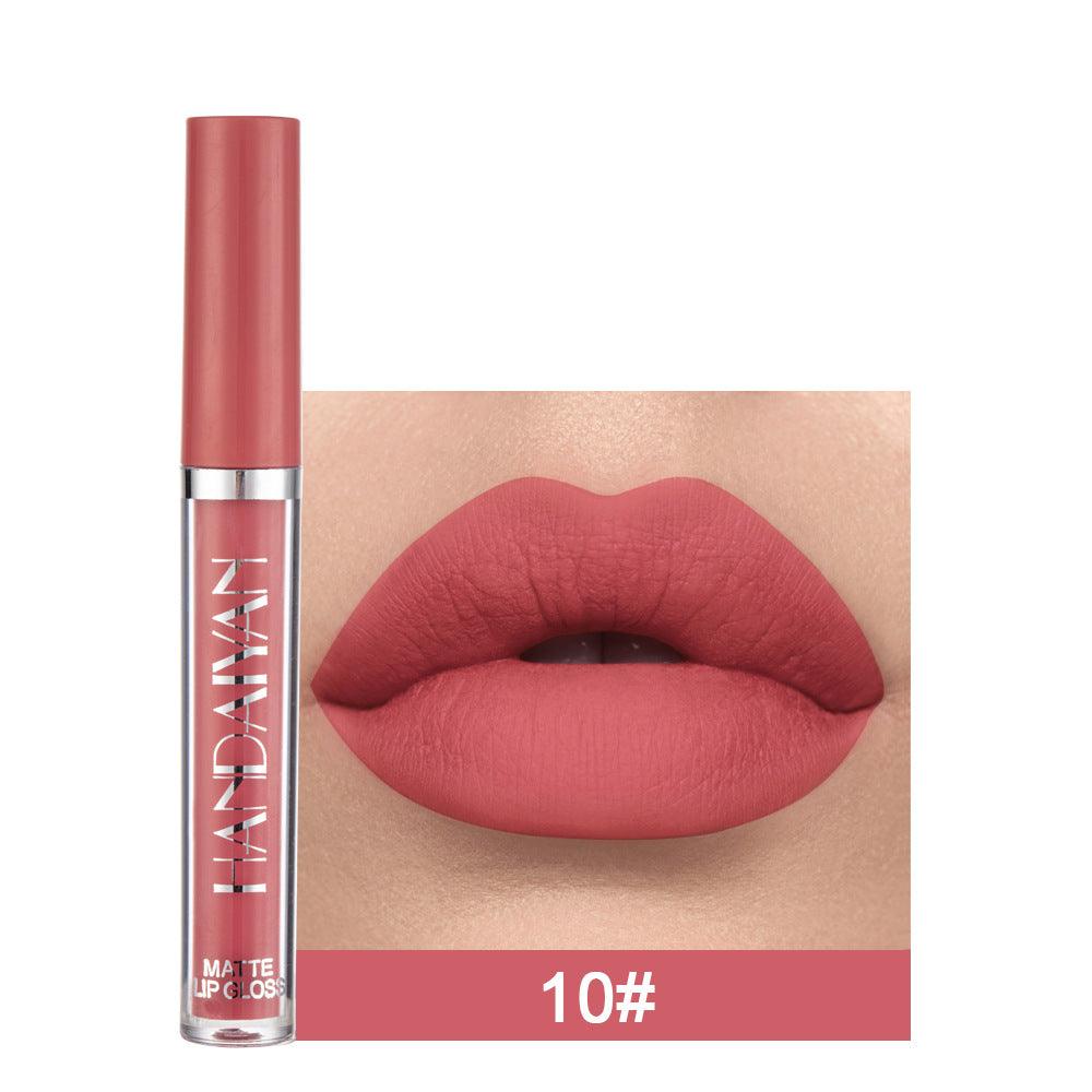 Matte Non-stick Cup Lip Gloss, Non-fading Matte Liquid Lipstick - Bloomjay