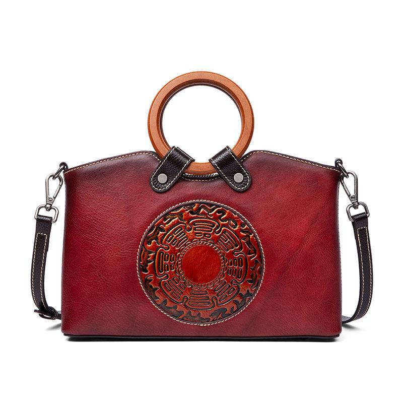 Fashion Vintage Designer Ladies Bags Genuine Leather Womens Handbags For Women Shoulder Bag - Bloomjay