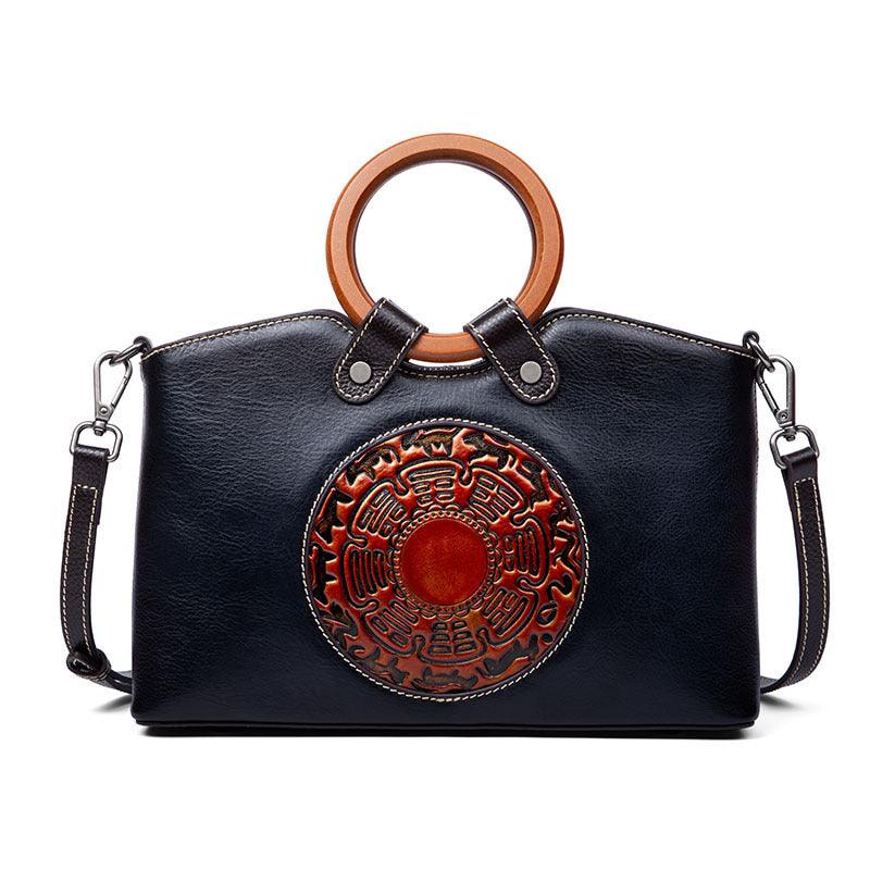 Fashion Vintage Designer Ladies Bags Genuine Leather Womens Handbags For Women Shoulder Bag - Bloomjay