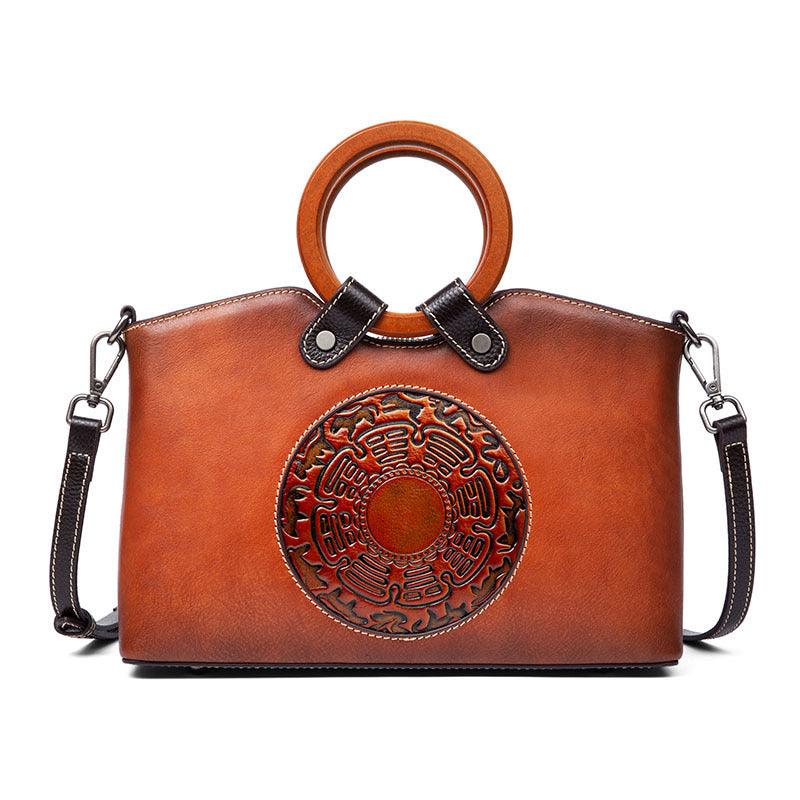 Fashion Vintage Designer Ladies Bags Genuine Leather Womens Handbags For Women Shoulder Bag - Bloomjay