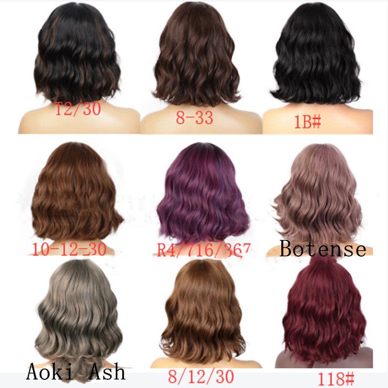 European And American Wigs Black Ladies Short Curly Hair Wig Set - Bloomjay