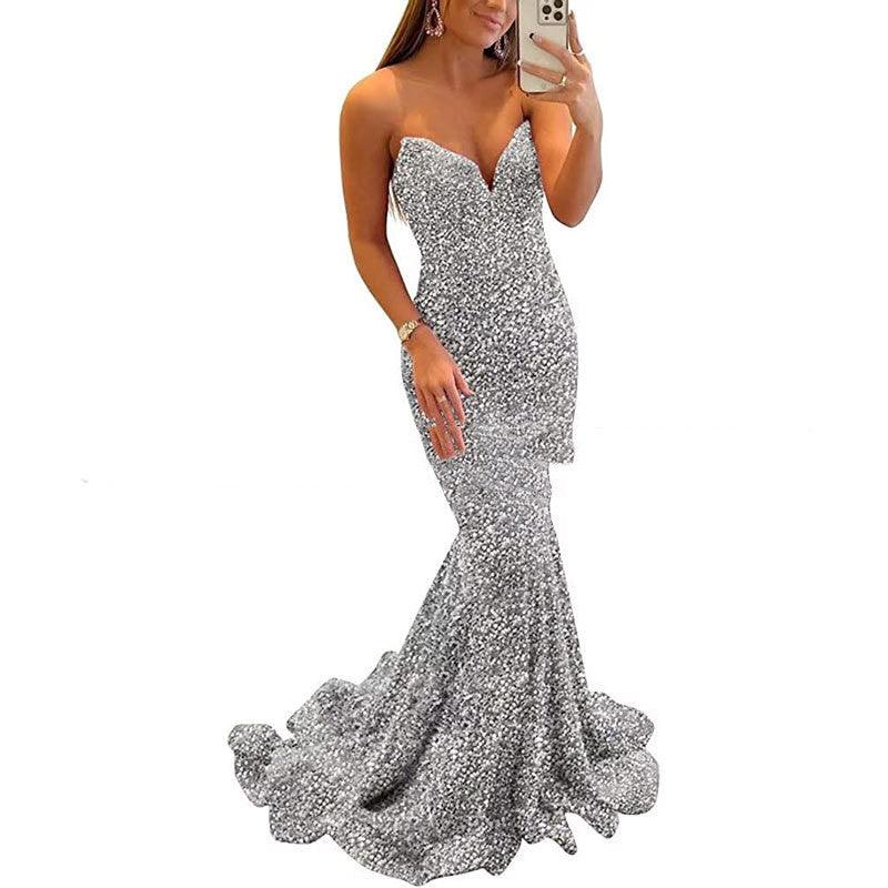 Sequin Evening Dresses For Women Formal Sexy Long Prom Party Gowns - Bloomjay