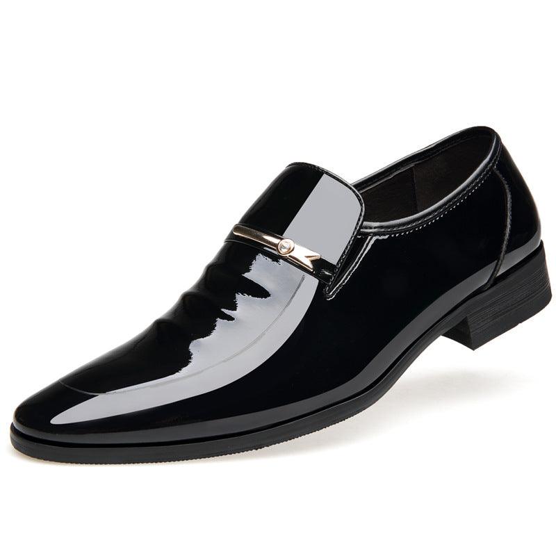 Formal bright leather invisible increase men's shoes - Bloomjay