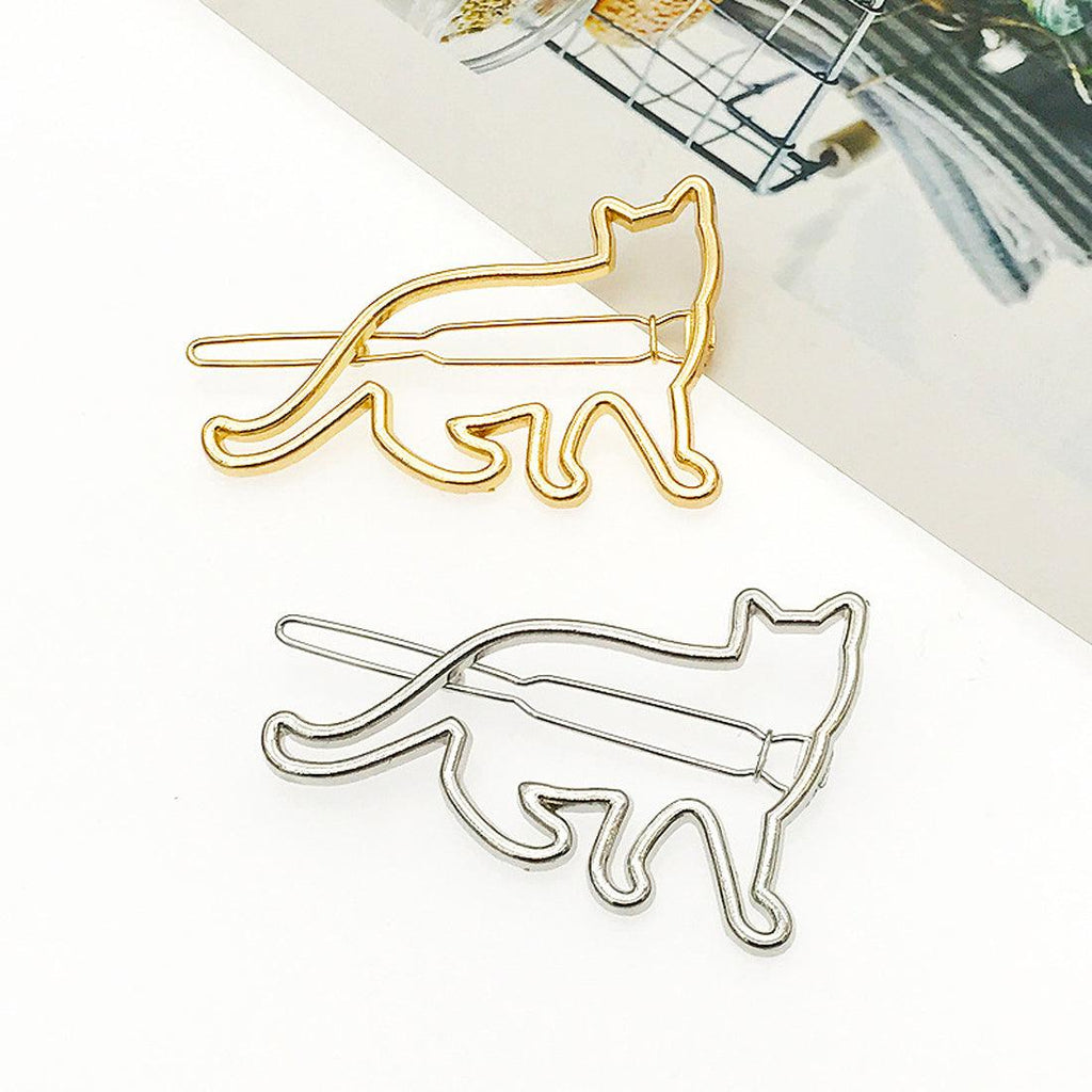 Elevate your hairdo with our metal hollow KT cat and alloy frog hairpins—charming accessories for a playful look. - Bloomjay