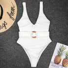 Women White Swimsuit - Bloomjay