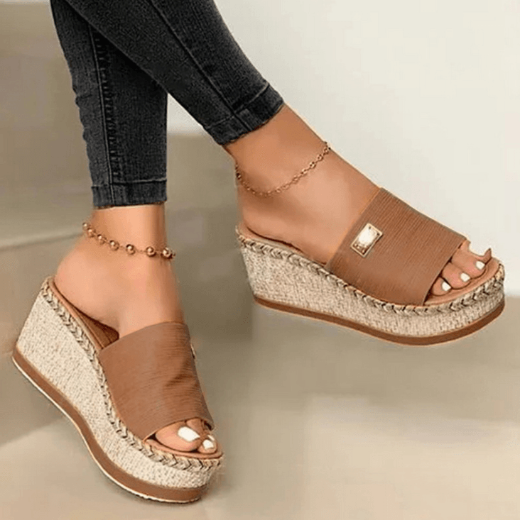 Platform sandals wedge heels fashion sandals - Bloomjay