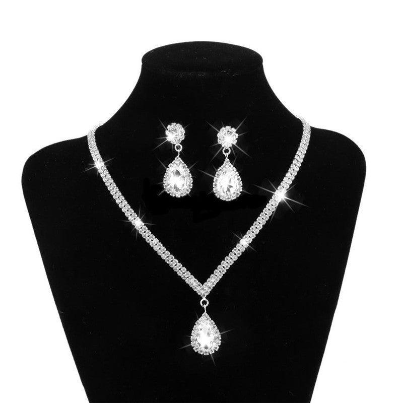 Enhance your bridal elegance with our exquisite Bridal Jewelry Set, curated to complement your special day. - Bloomjay