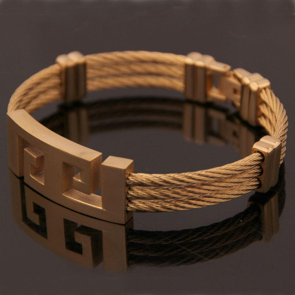 Adorn your wrist with our Three-Ring Wire Braided Hemp Rope Bracelet, a stylish and trendy accessory. - Bloomjay