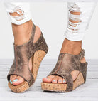 Fashion Women Platform Sandals Peep Toe Spartan Sandals Women Summer Wedges High Heel Shoes - Bloomjay