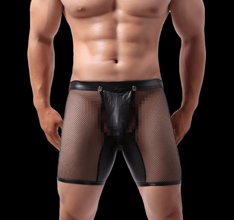 Fashionable Men's Mesh Underpants Boxer Sexy Hollow Low Waist - Bloomjay