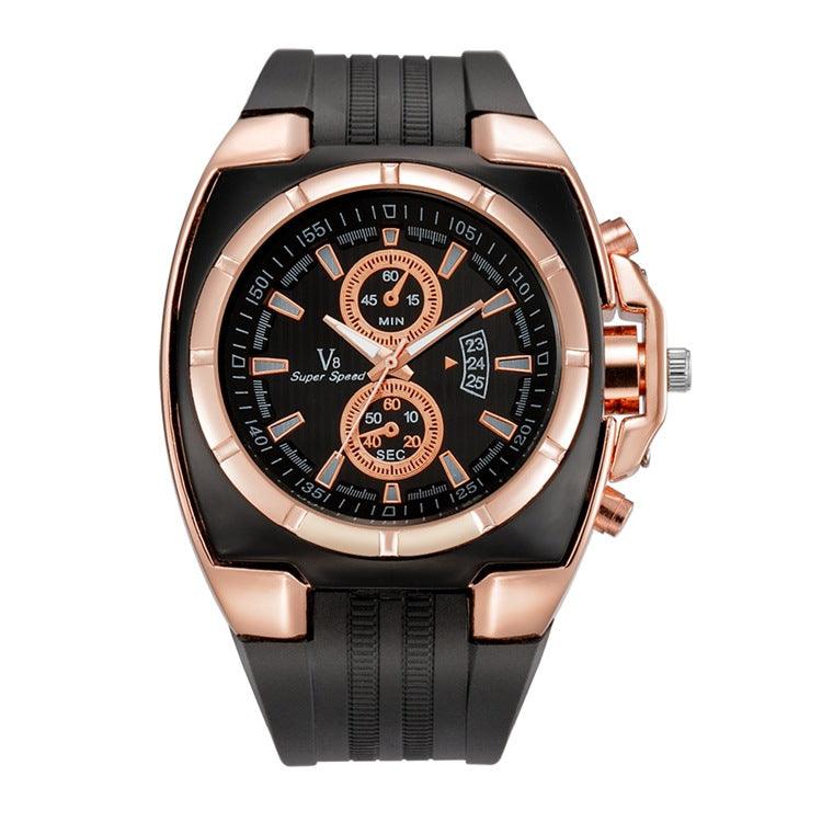 V8 silicone quartz watch - Bloomjay