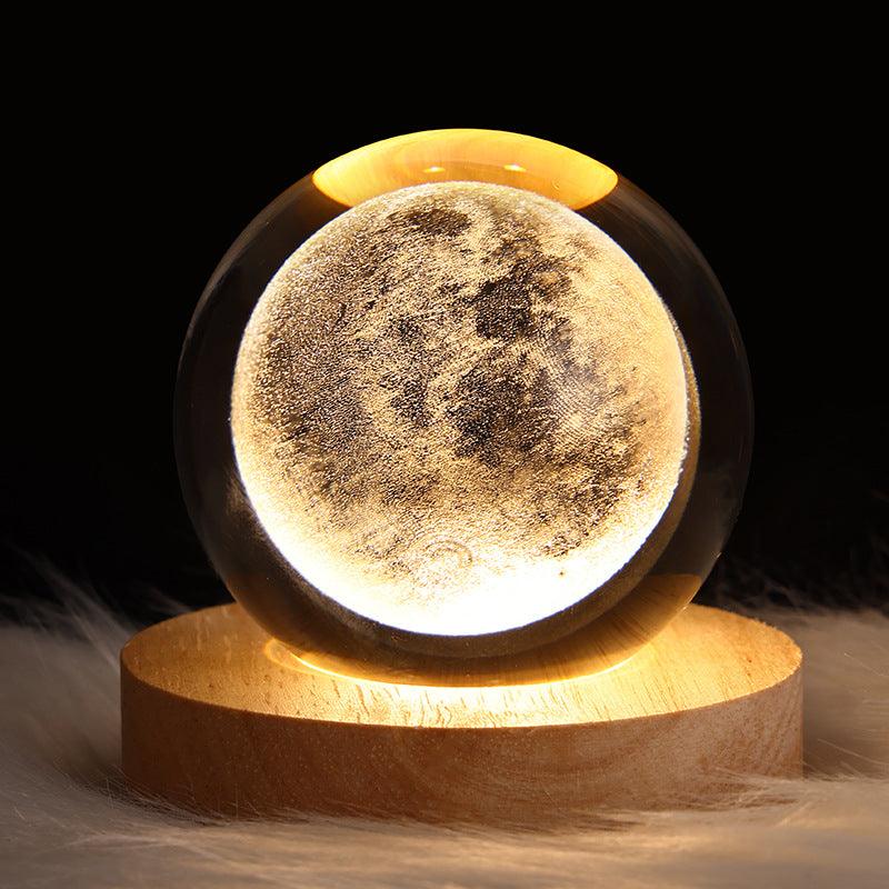 3D Moon Lamp: Kids' Night Light, Bedroom Decor & Birthday Gifts.