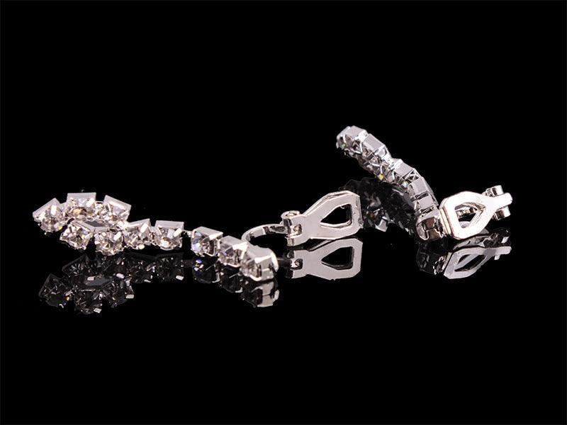 Hao Yue jewelry set: four-piece bridal ensemble with a stunning crystal touch for the perfect wedding match. - Bloomjay