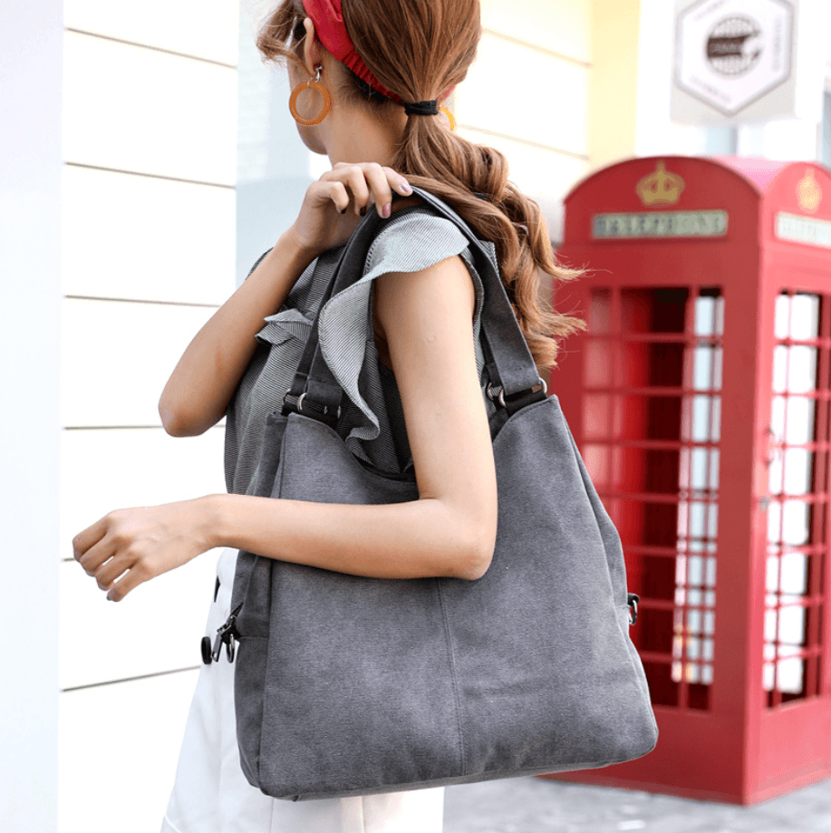 Canvas Shoulder Bag Tote Ladies Hand Bags Luxury brand Handbags for Women Crossbody - Bloomjay