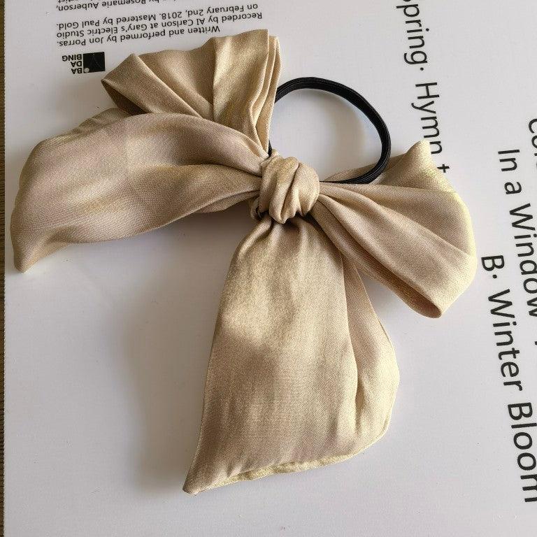 Hair Accessories Headdress Bow Bright Silk Hair Rope Head Ring New Products - Bloomjay