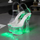 Sandals Feminine Transparent Crystal Platform High Heels Wedge Shoes - Bloomjay