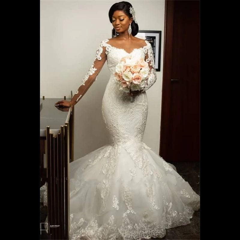 Fashion African Mermaid Wedding Dresses - Bloomjay