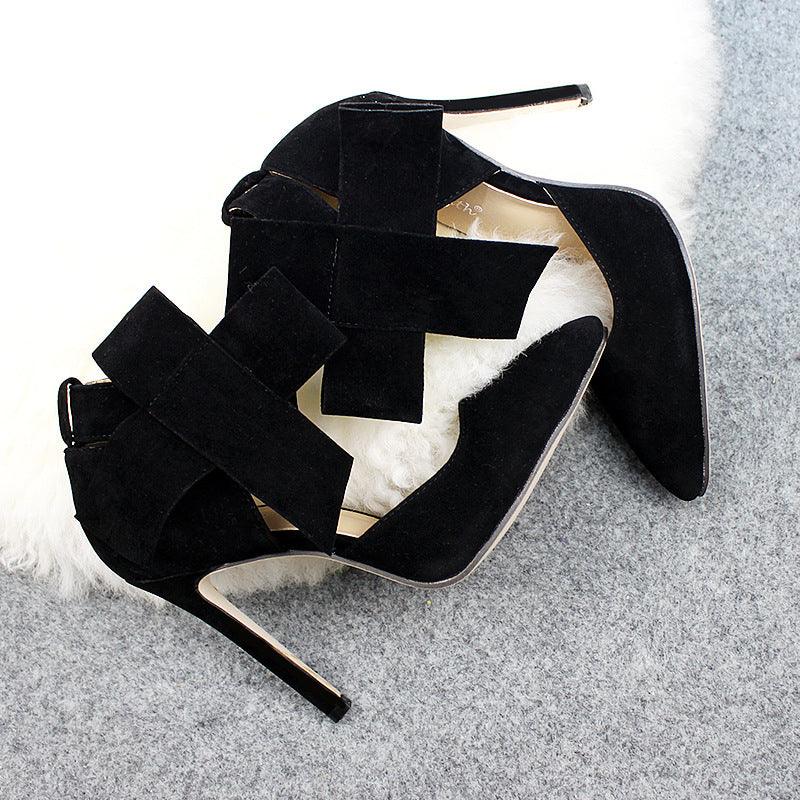 Big Bow Pumps Women Thin High Heel Shoes For Party Festival - Bloomjay