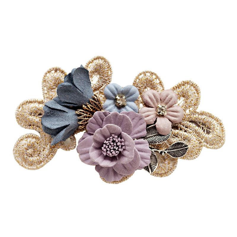 Handmade Bow Hair Accessories Barrettes Hair Ring Pearl Elegant Girl Headdress Flower - Bloomjay