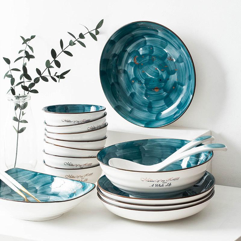 Nordic Underglaze Star Ceramic Household Creative Dishes Set - Bloomjay