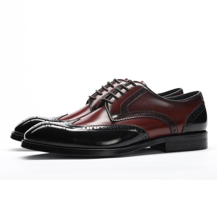 Men's Pointed Toe Leather Business Men's Formal Shoes - Bloomjay