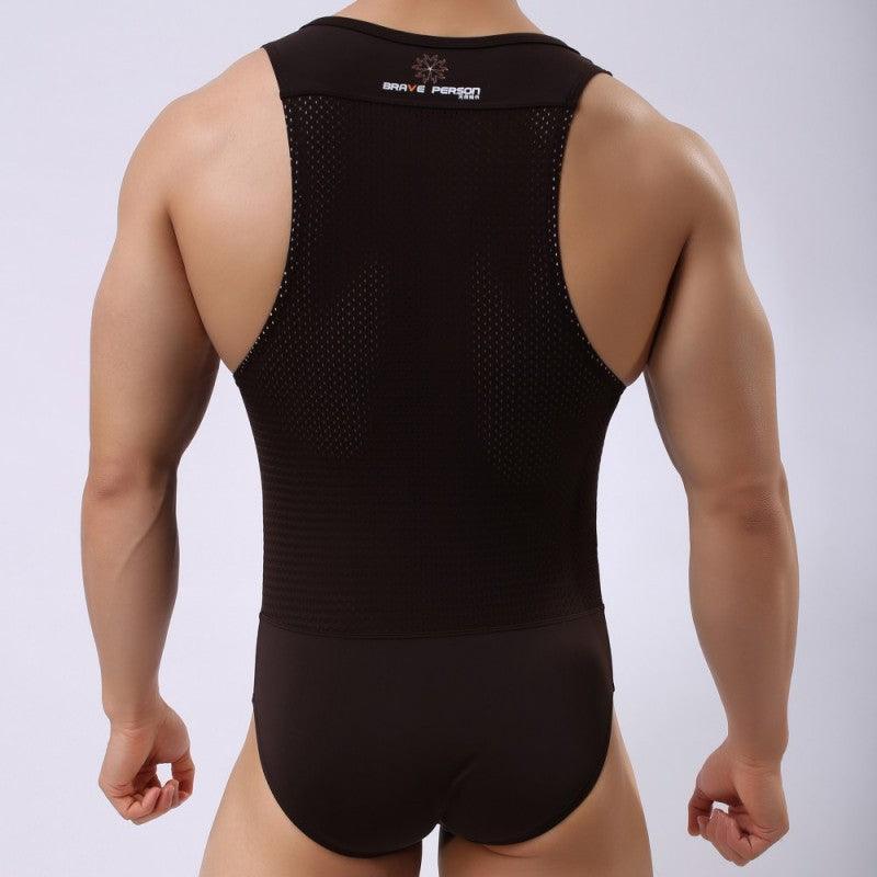 Sports One Piece Shapewear Body Shape Swimming Underwear Men - Bloomjay
