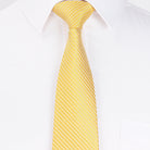 8CM Hand-Tied Polyester Men's Tie in Corduroy with Dark Stripes, perfect for business formal attire