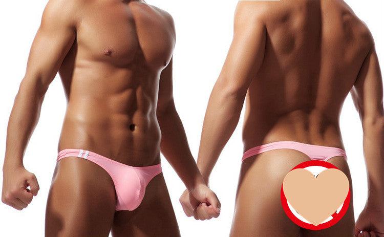 Men's Underwear Low Waist Thong Sexy Ice Silk Transparent - Bloomjay