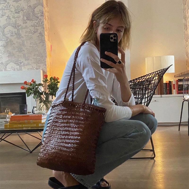Fashion Woven Handbag For Women - Bloomjay
