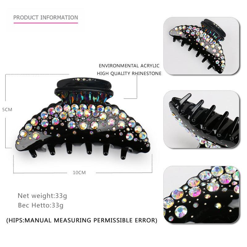 Acrylic Big Rhinestone Hair Claw