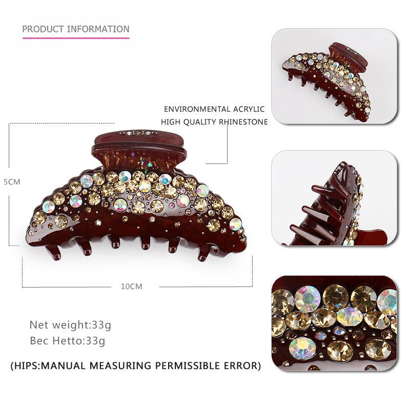 Acrylic Big Rhinestone Hair Claw