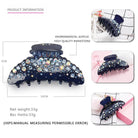 Acrylic Big Rhinestone Hair Claw