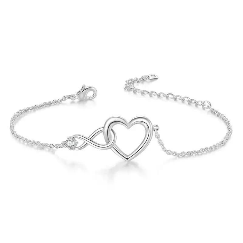 Adorn your wrist with our Heart-shaped Bracelet, a versatile piece of love jewelry.