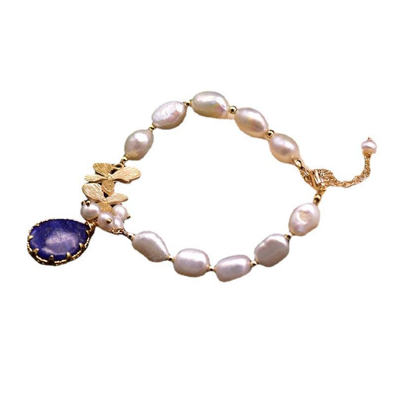 Adorn your wrist with our handmade Baroque Pearl Bracelet, a touch of elegance for women.