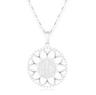 Adorn yourself with our fashionable sunflower necklace, a stylish jewelry piece crafted for both men and women.