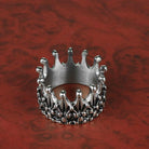 Adorn yourself with our stainless steel crown ring, a stylish couple's jewelry piece for both men and women.