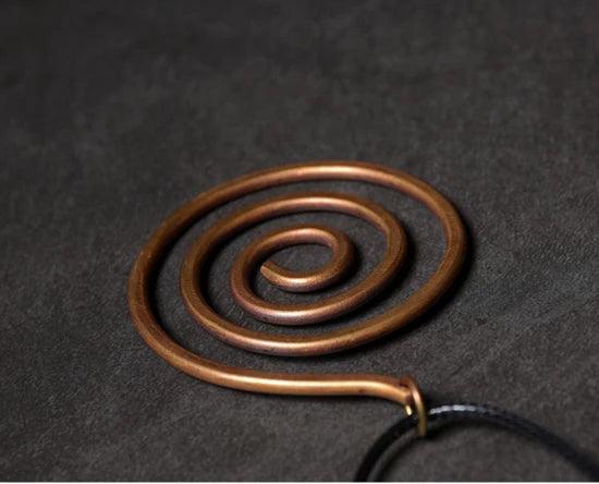 Adorn yourself with vintage charm through our Handmade Pure Copper Necklace Pendant, crafted with care and elegance.