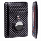 AirTag Wallet - Anti-Theft Bullet Card Bag and Multi-Functional RFID Card Holder, designed as a men's slim leather wallet for AirTag.