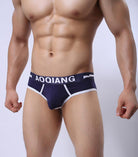 Aoguan men's sexy capsule briefs offer breathable cotton comfort with style.