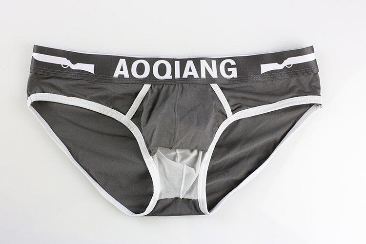 Aoguan men's sexy capsule briefs offer breathable cotton comfort with style.