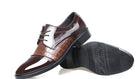 Autumn's patterned men's pointed business dress shoes in leather—a sophisticated choice for men's footwear.