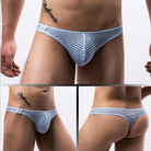 Breathable mesh low waist T-back underwear for men combines comfort and style seamlessly.