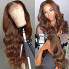 Brown Color Human Hair Wigs Human Hair Wig